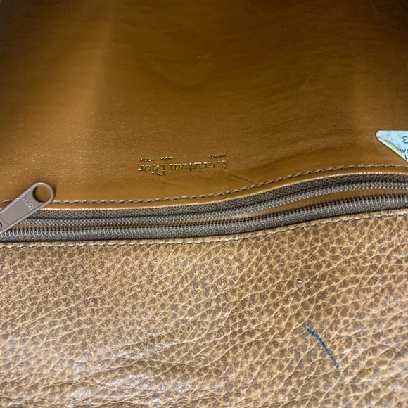 Christian Dior Vintage tan Pebble leather crossbody shoulder bag - Picture 9 of 14